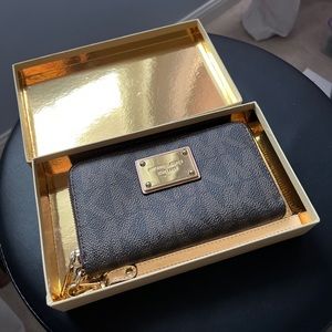 Michael Kors Monogram Wristlet
